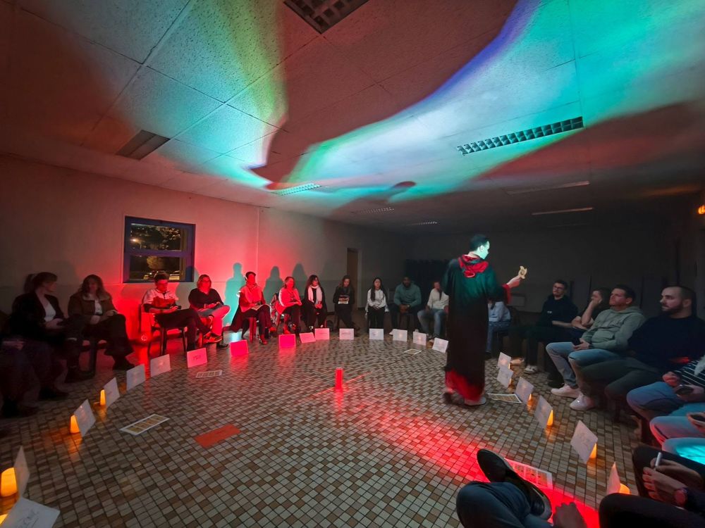 Ambiance aux bougies de la soirée