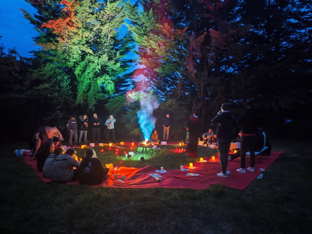 Ambiance nocturne de la veillée